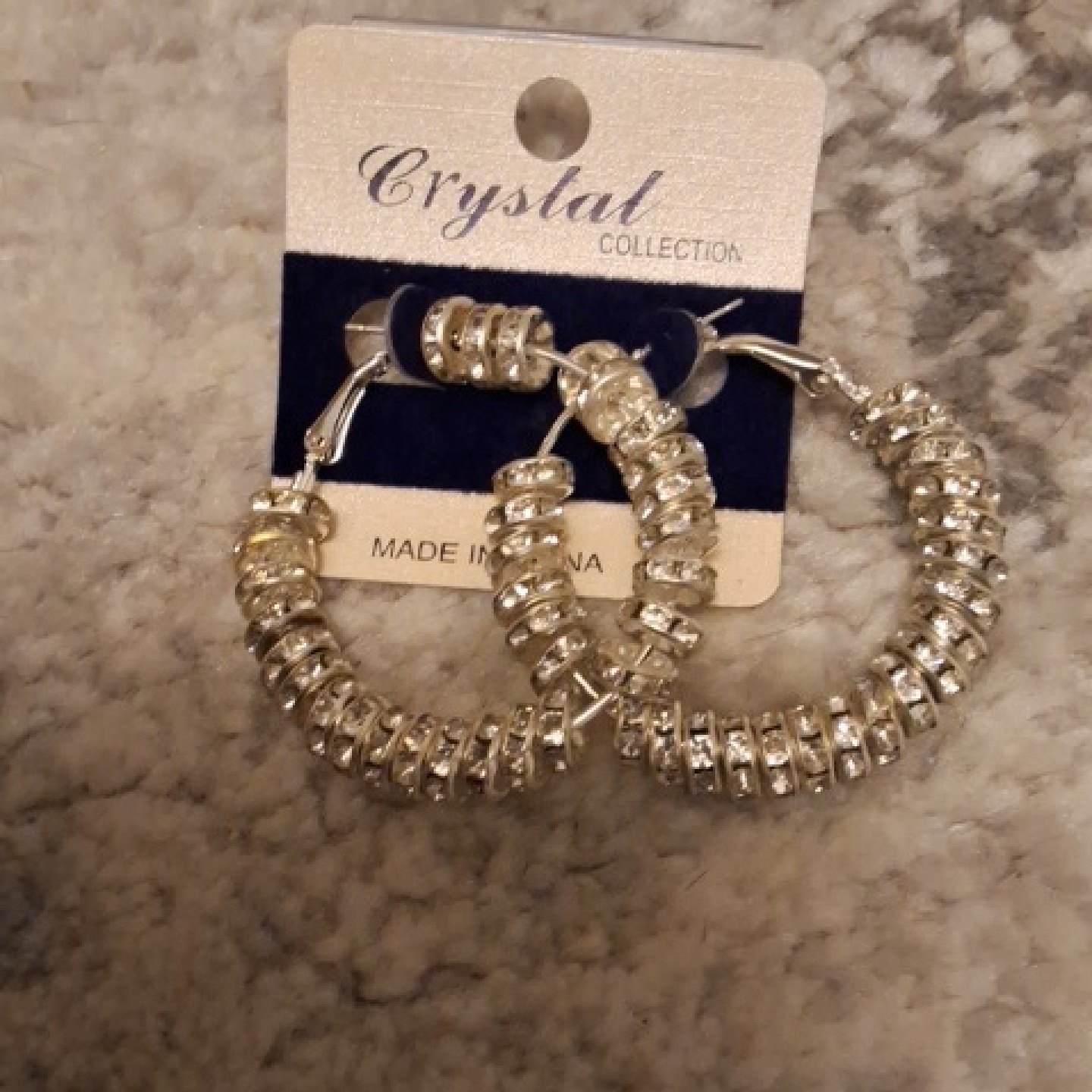 Silver-Tone Hoop Earrings